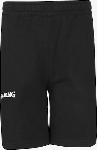 SPALDING Loose fit Workout Pants 'Flow' in Black: front