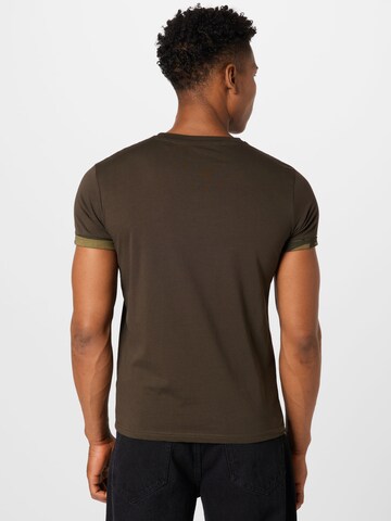 ALPHA INDUSTRIES T-Shirt in Braun