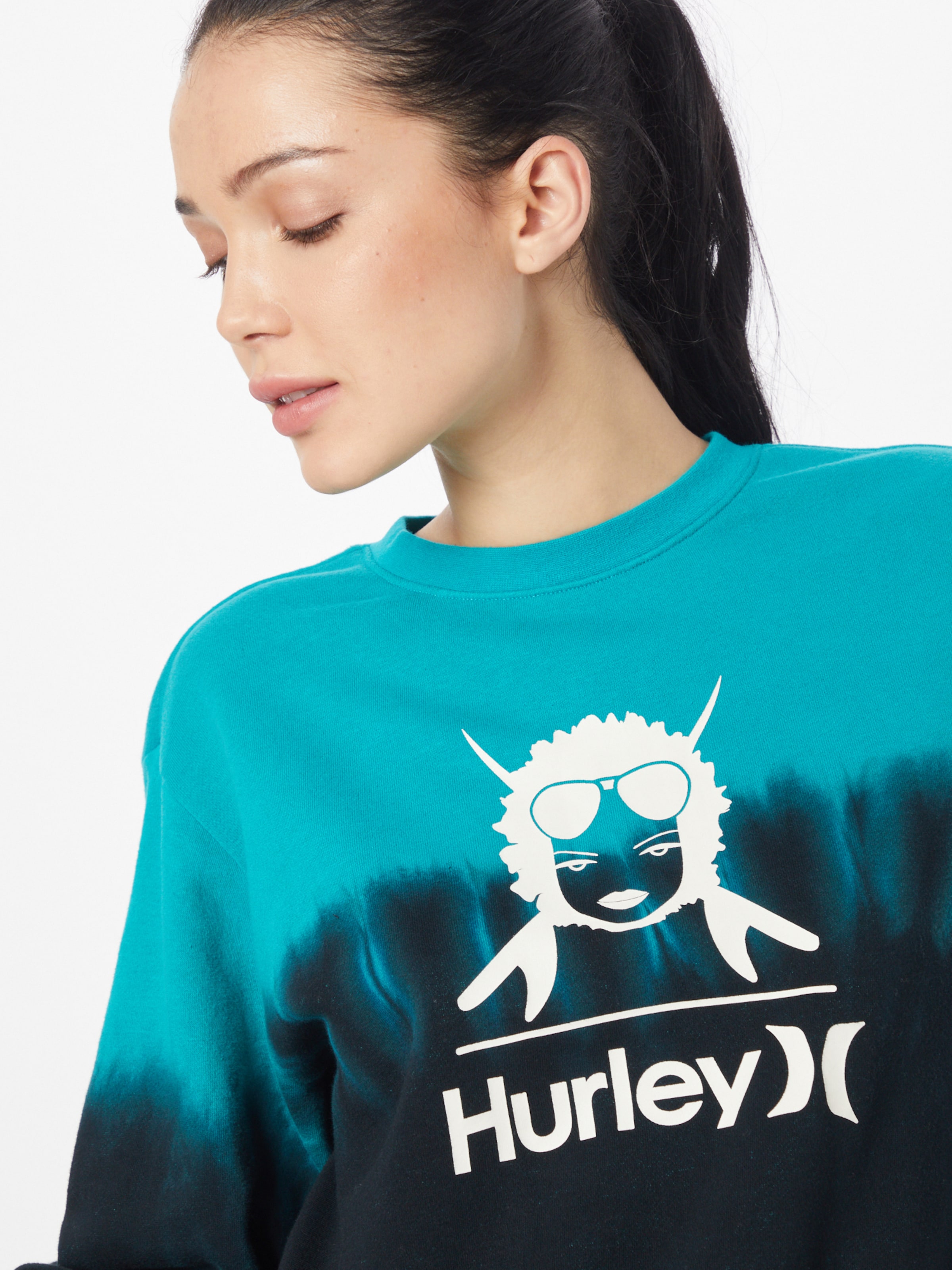 Frauen Sweat Hurley Sportsweatshirt in Schwarz - FM23455
