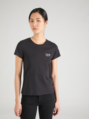 LEVI'S ® Shirt 'The Perfect Tee' in Zwart: voorkant