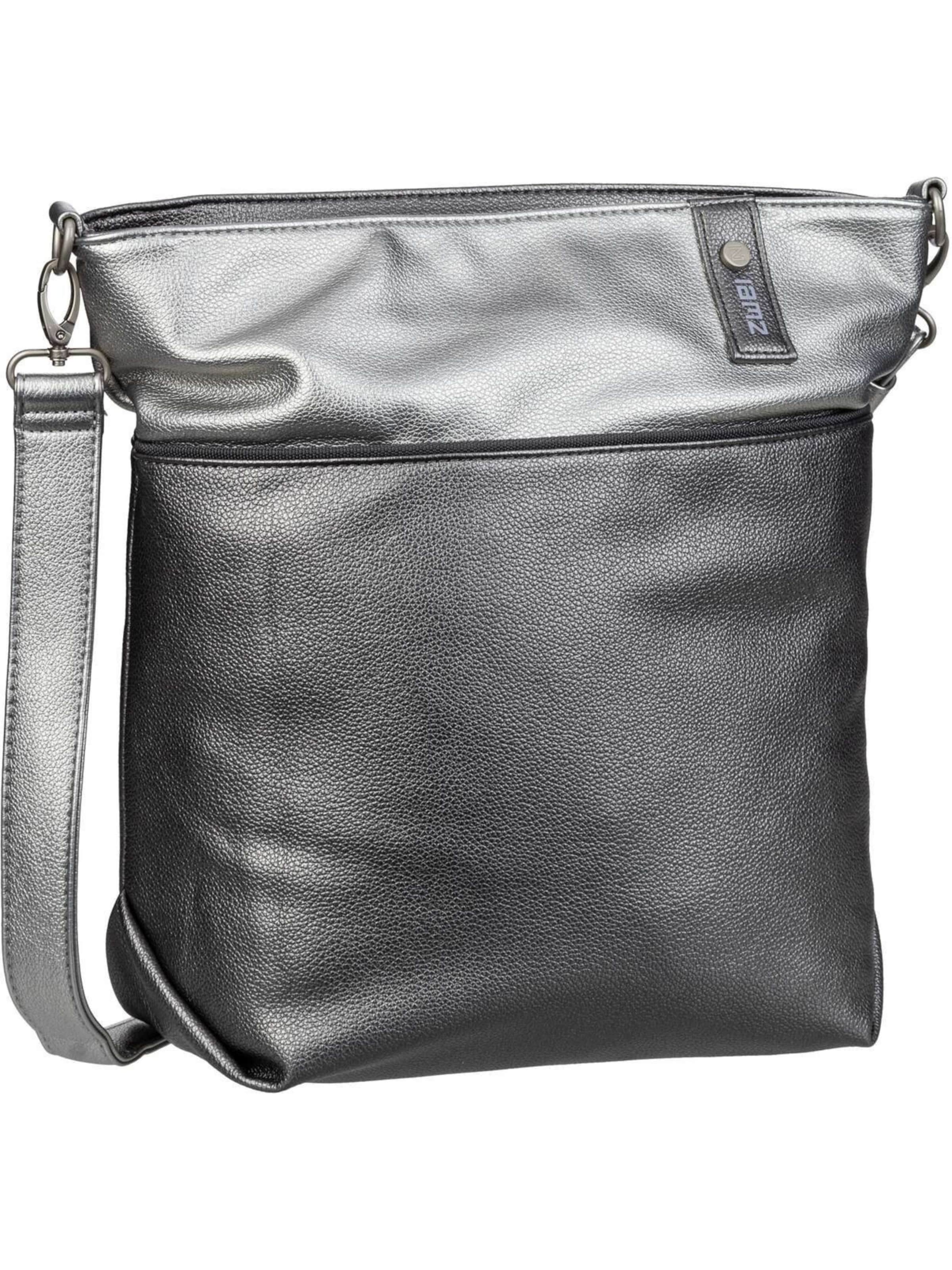 ZWEI Schoudertas ' Jana J12 ' in Zilver: voorkant