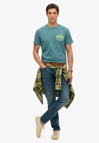 T-Shirt Superdry en bleu