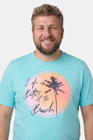 Men Plus T-Shirt in Blau