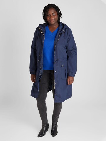 Vero Moda Curve Tussenparka 'Zoasofia' in Blauw