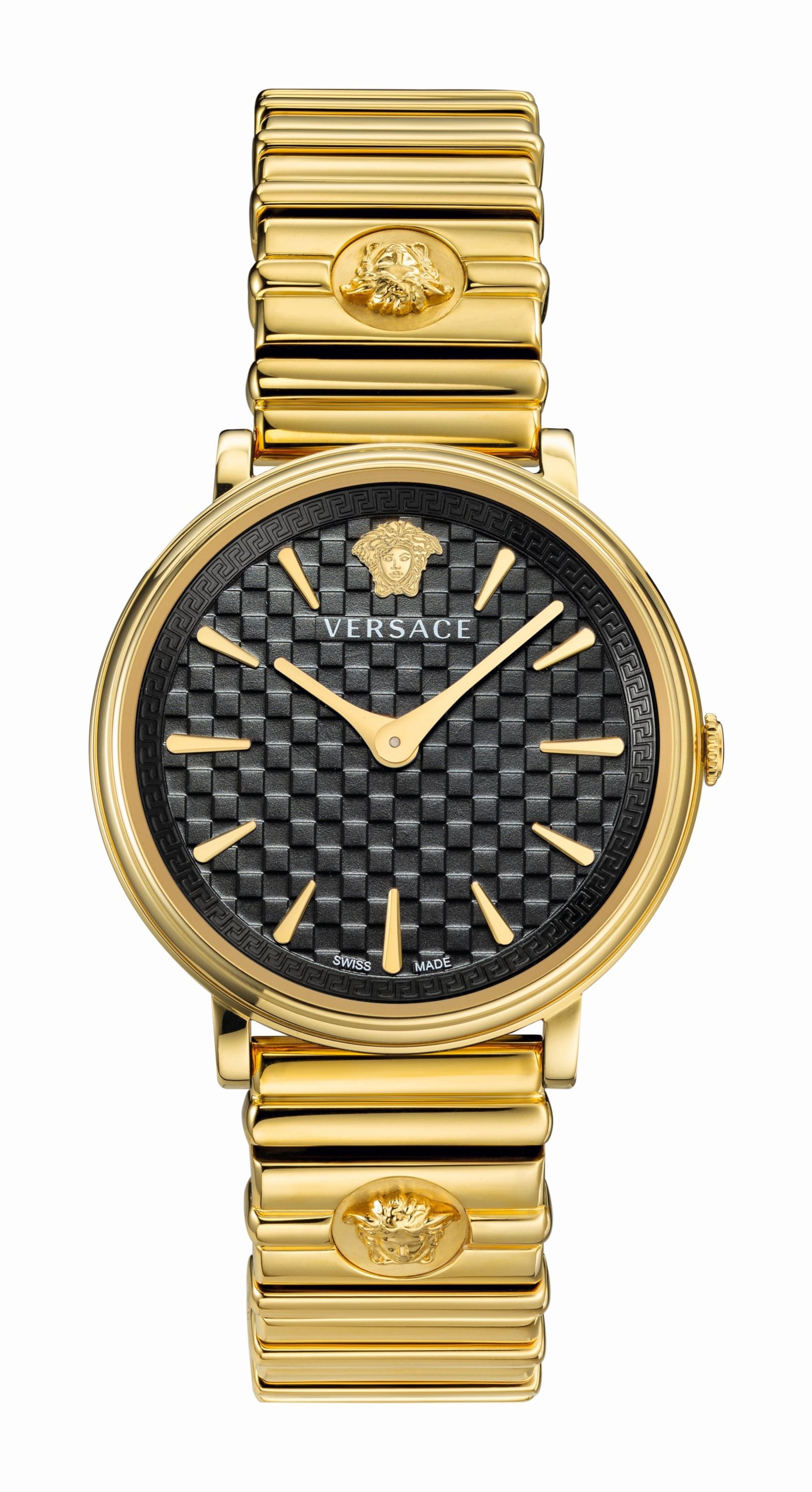 VERSACE Analoguhr in Gold: Vorderseite