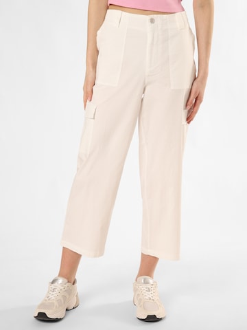 Loosefit Pantalon cargo Marie Lund en blanc : devant