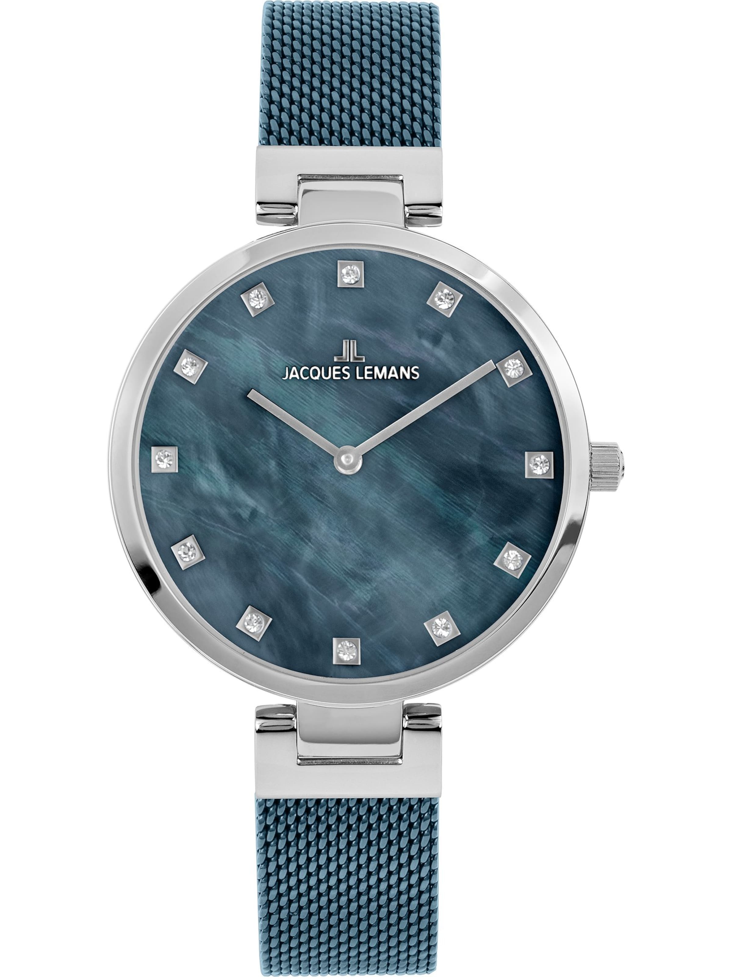 Jacques Lemans Analoguhr in Blau: Vorderseite