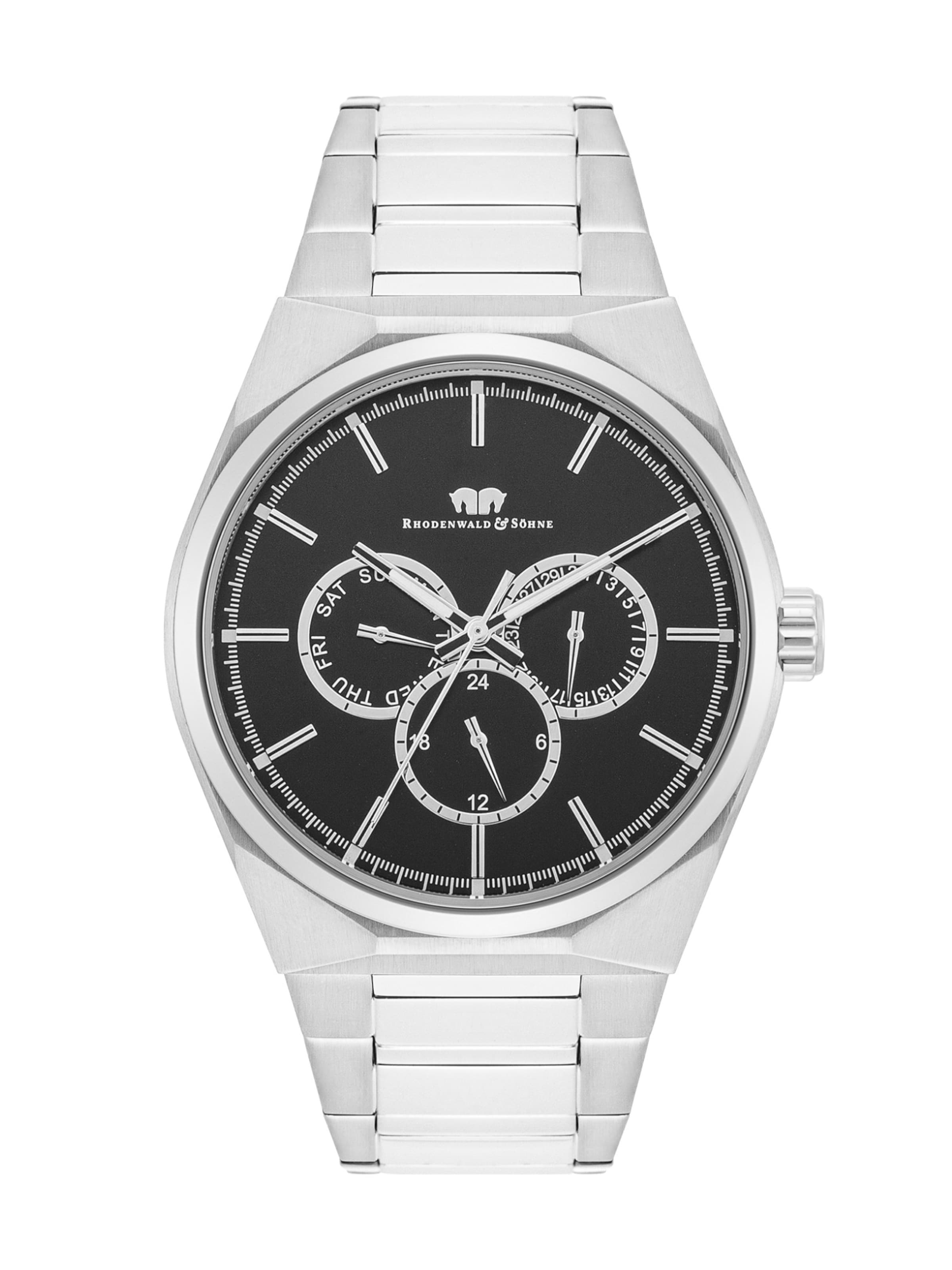 Rhodenwald & Söhne Analoguhr in Silber: Vorderseite