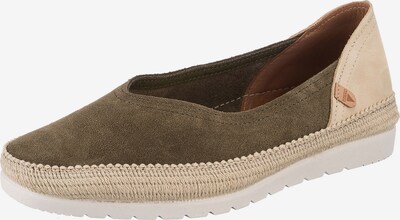 VERBENAS Ballerina 'Serraje' in beige / dunkelgrün, Produktansicht