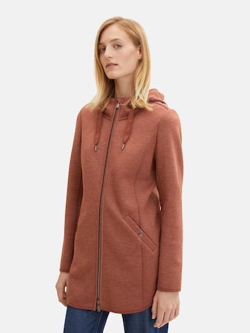 TOM TAILOR Fleecejacke in Braun: predná strana