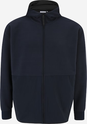 Jachetă  fleece 'BONDED' de la Calvin Klein Big & Tall pe albastru: față