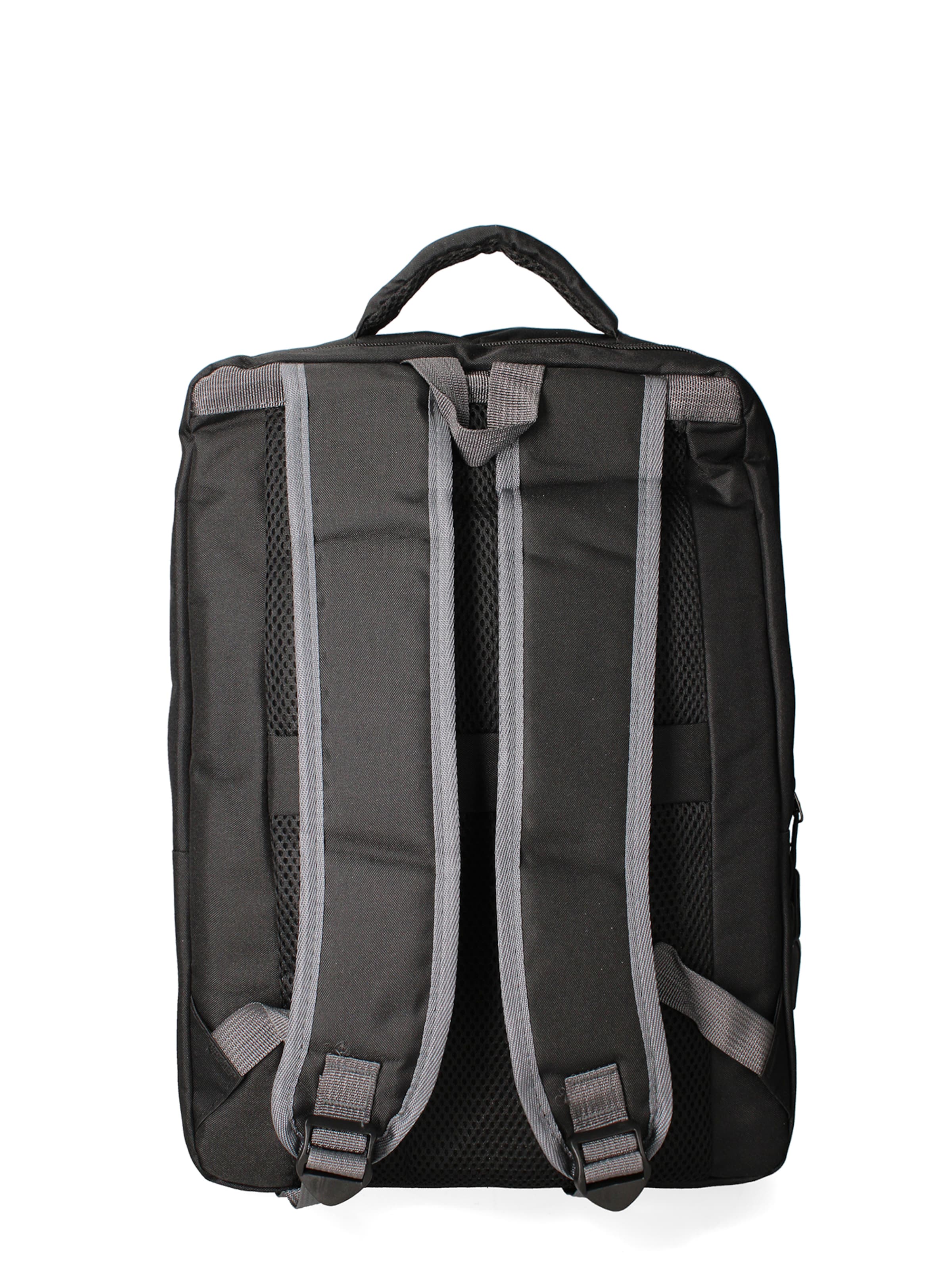 Zaino 'Zaino Unisex Nylon 100% con Zip e Tasche Multifunzionali - 30x43x13 cm' di B. Cavalli in nero
