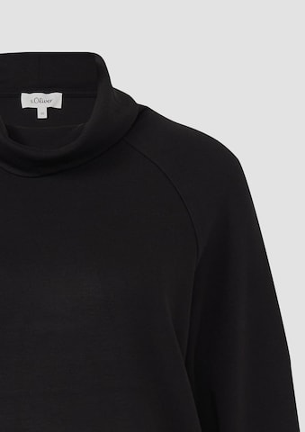 s.Oliver Sweatshirt in Schwarz