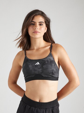 ADIDAS PERFORMANCE Bralette Sports bra 'Aeroreact Train Essentials' in Grey: front