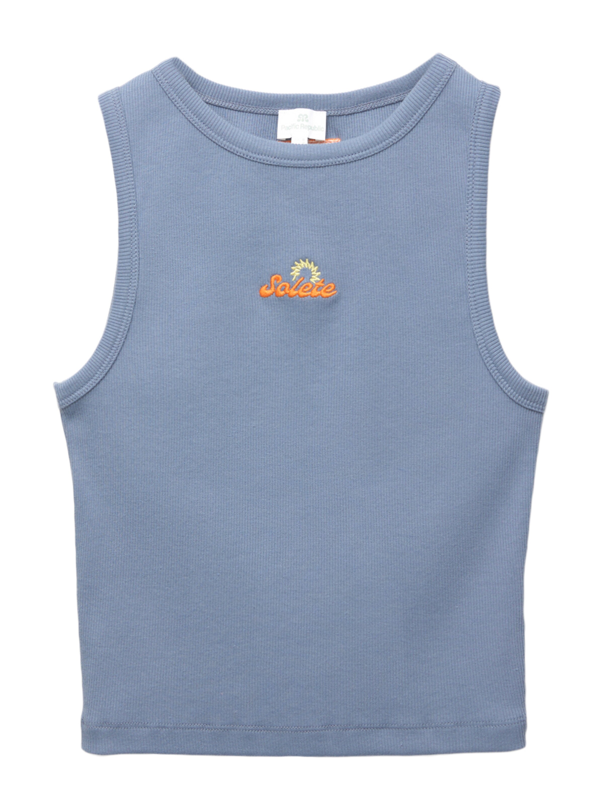 Pull&Bear Top 'SOL' in Blau: Vorderseite