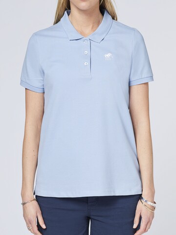 Polo Sylt Polo ' im puristischen Design mit Logo-Stickerei ' in Blau