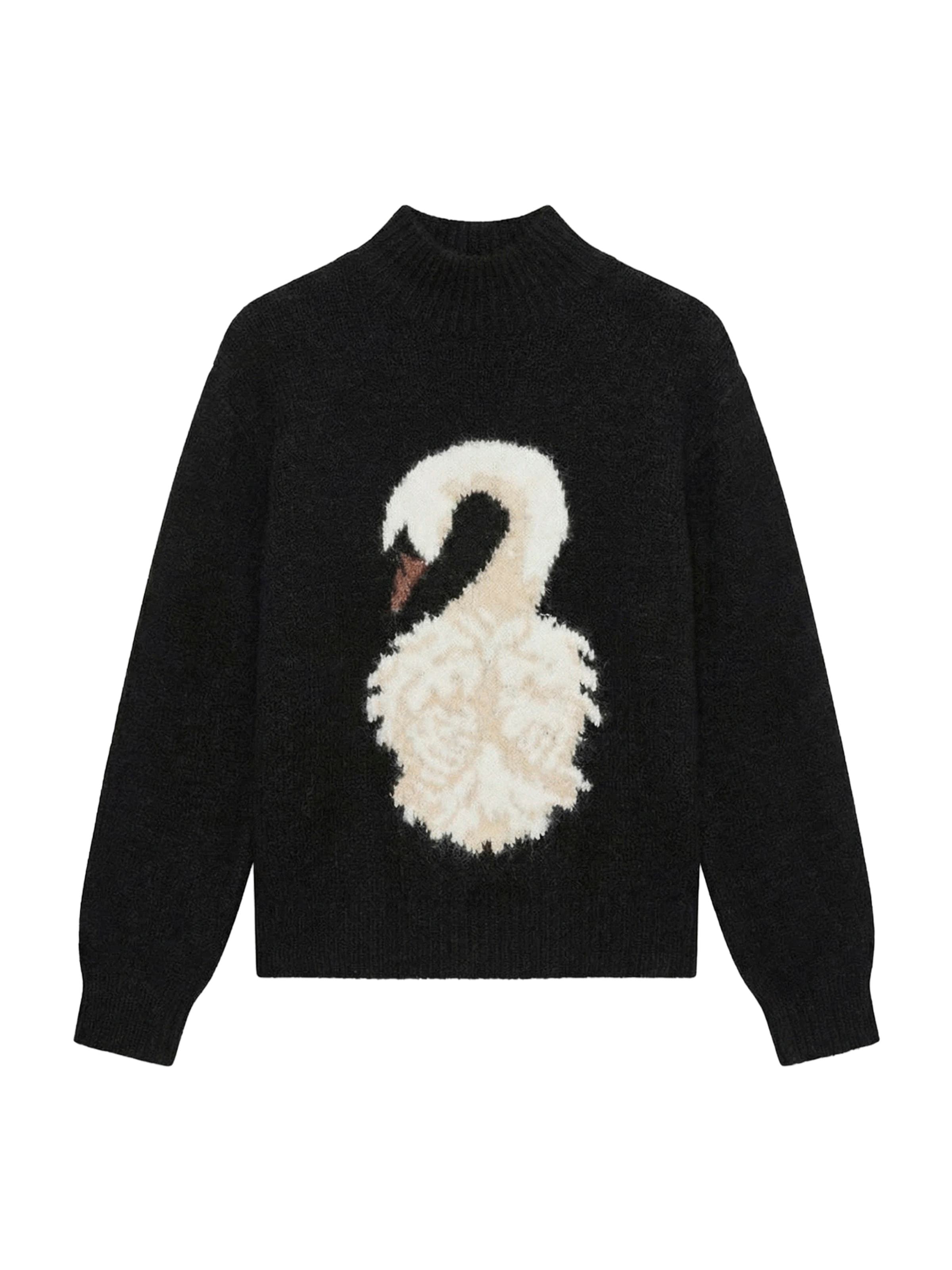 VERO MODA Pulóver 'VMSWAN' - fekete: elől