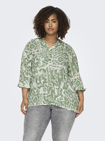 ONLY Carmakoma Blouse in Green: front