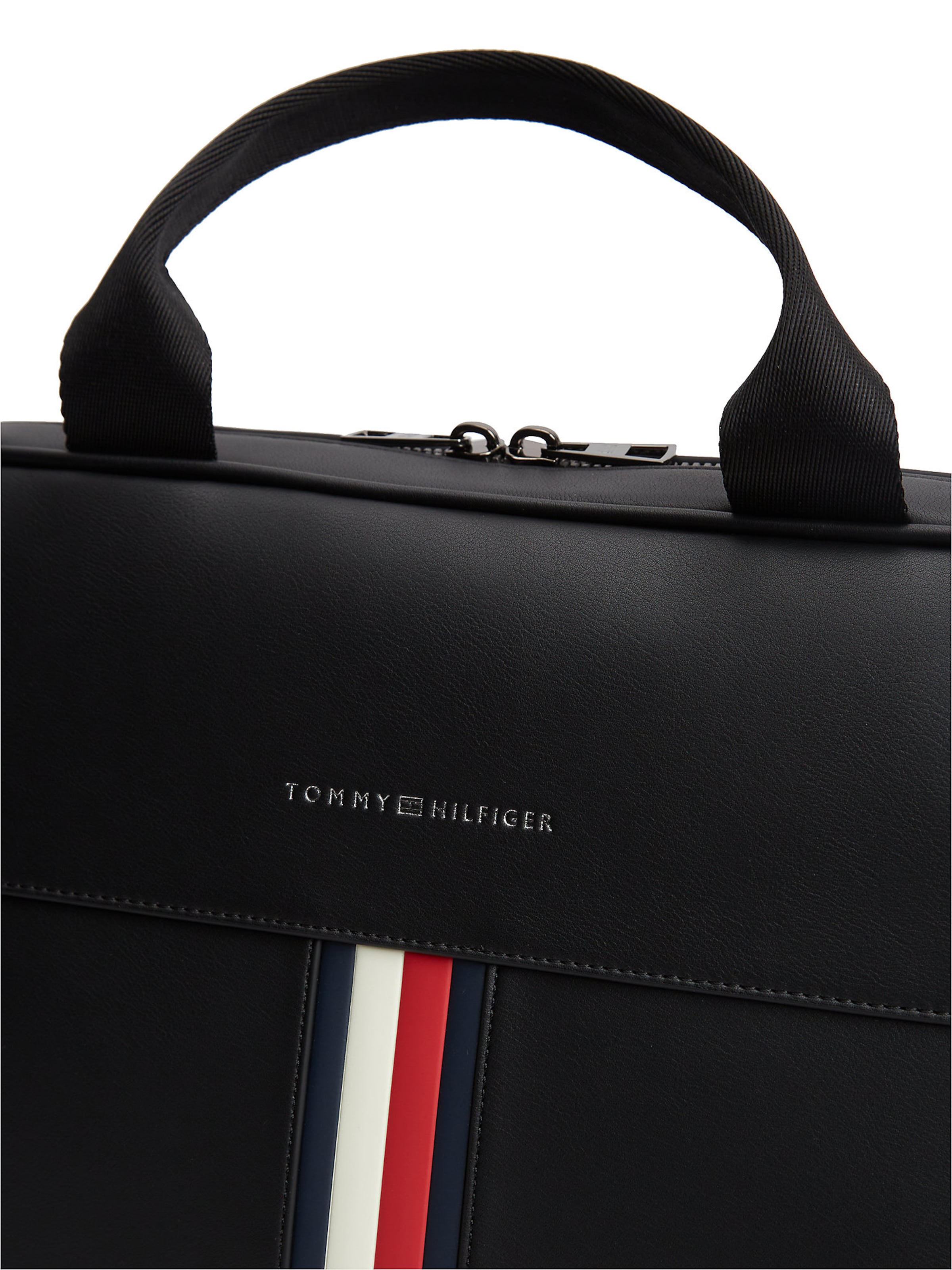 Sac d’ordinateur portable TOMMY HILFIGER en noir