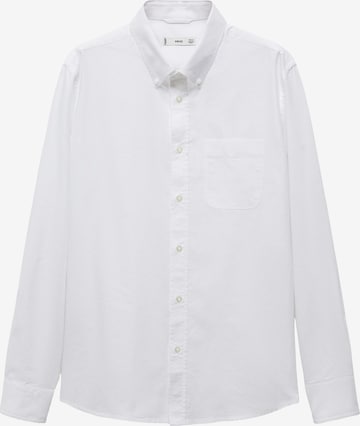 MANGO MAN Button Up Shirt in White: front