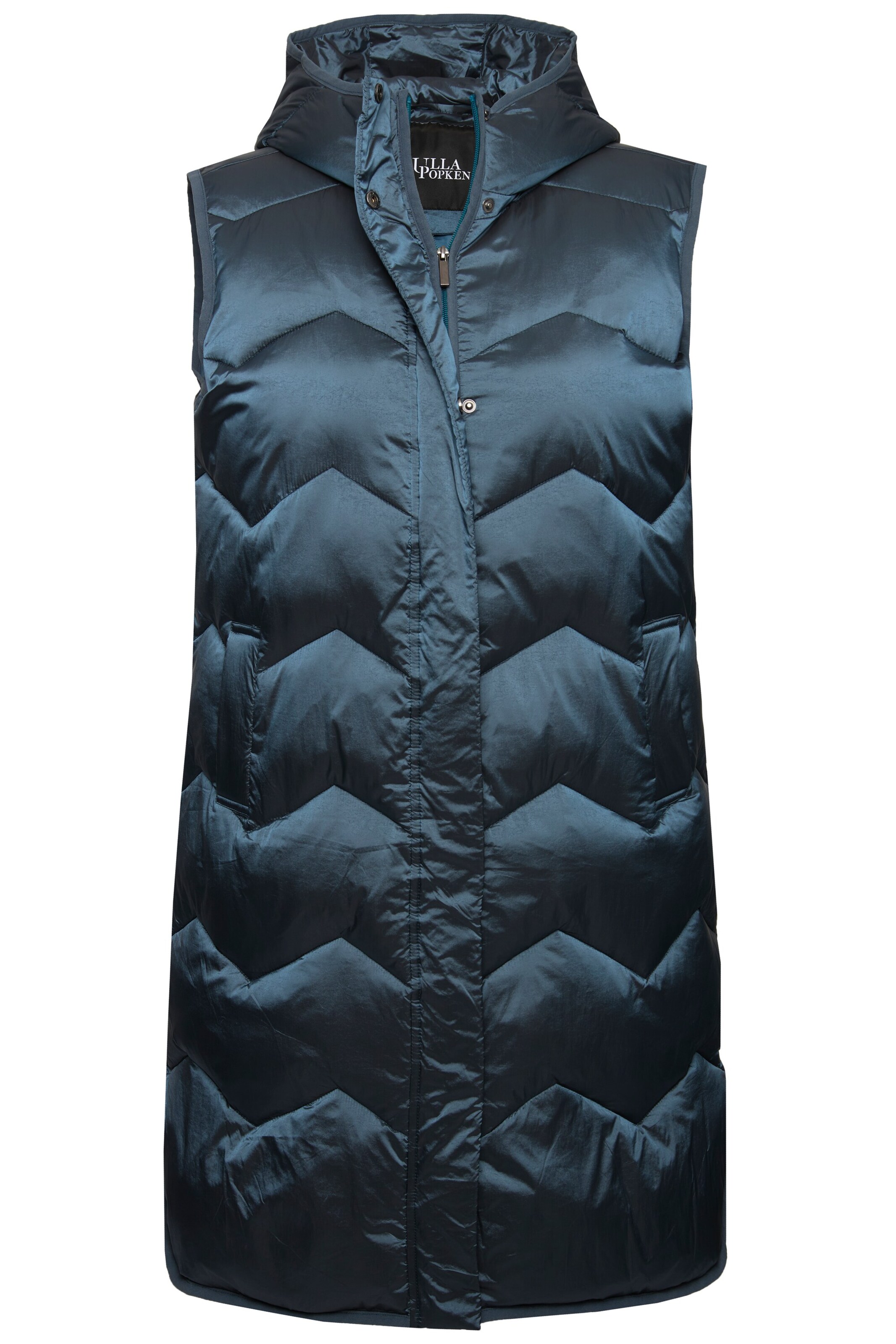 Ulla Popken Weste in Blau: Vorderseite