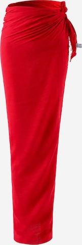 Emilie collection - Toalla de playa 'Pareo sarong viscose' en rojo: frente