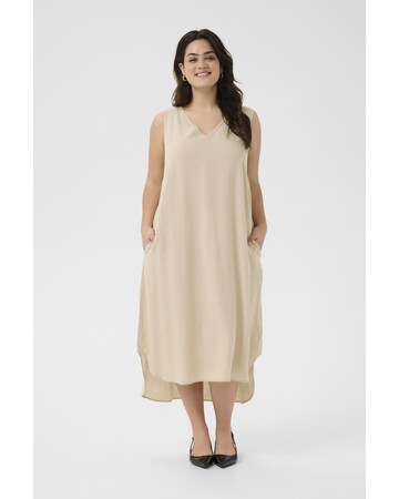 KAFFE CURVE Jurk 'Mille' in Beige
