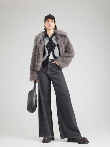 Weekend Max Mara Široke hlačnice Kavbojke 'VEGA' | črna barva