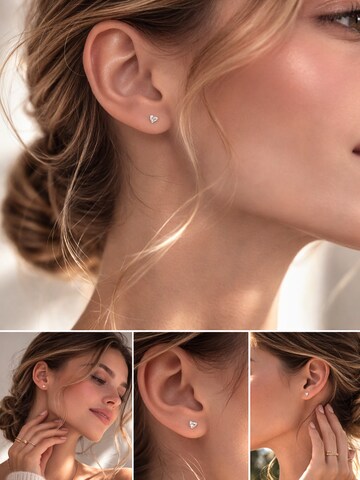 Boucles d'oreilles 'Luna Heart' Pure Schmuck en argent