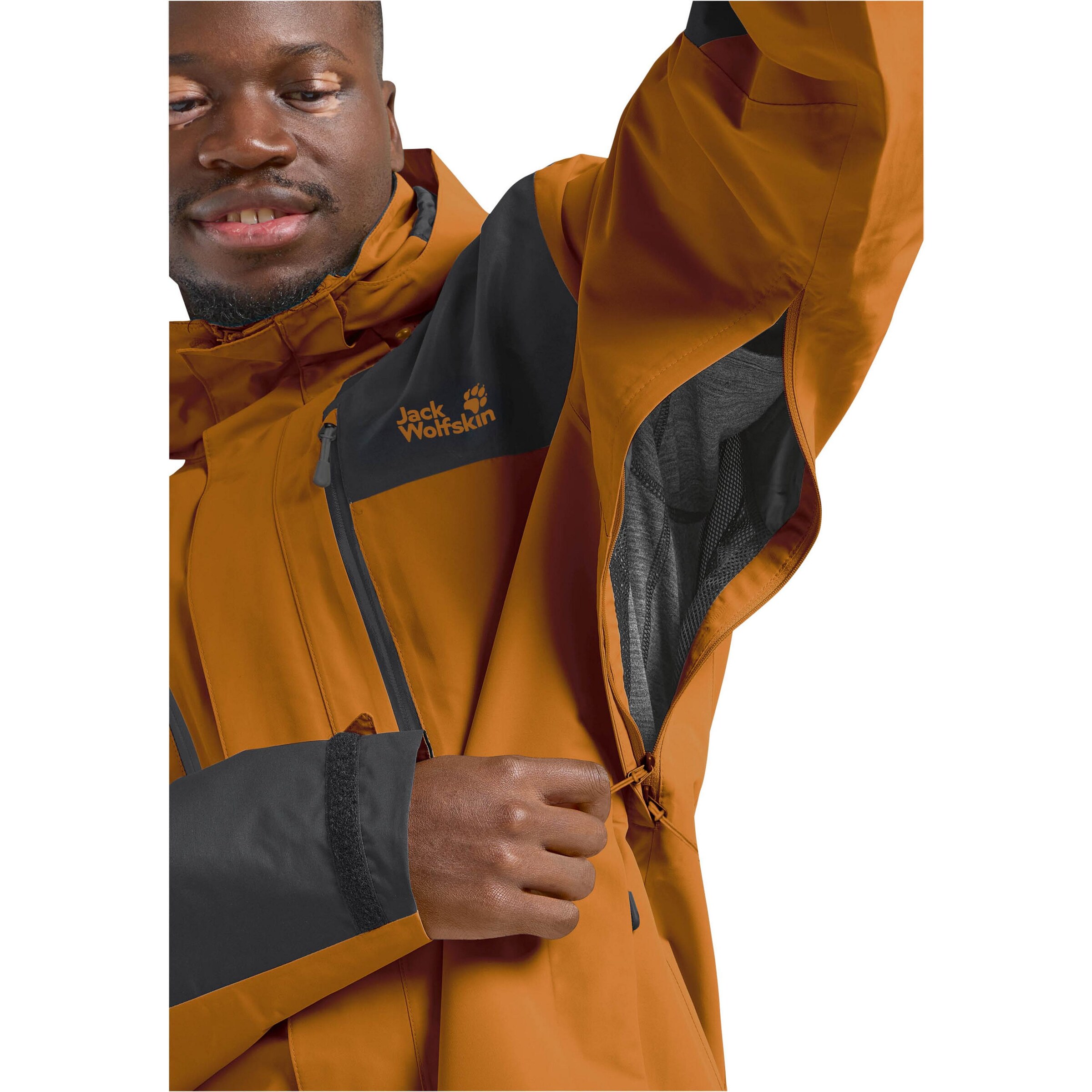 JACK WOLFSKIN Outdoor jacket 'Jasper' in Orange
