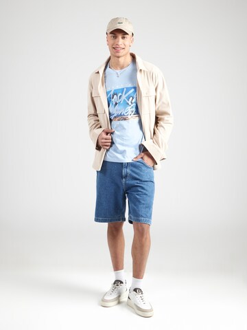 JACK & JONES Футболка 'JJCOLTON' в Синий