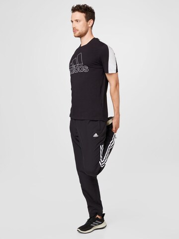 ADIDAS SPORTSWEAR Performance shirt 'Future Icons Embroidered Badge Of Sport' in Black