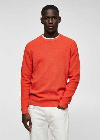 MANGO MAN Sweater 'Antigua' in Orange: front