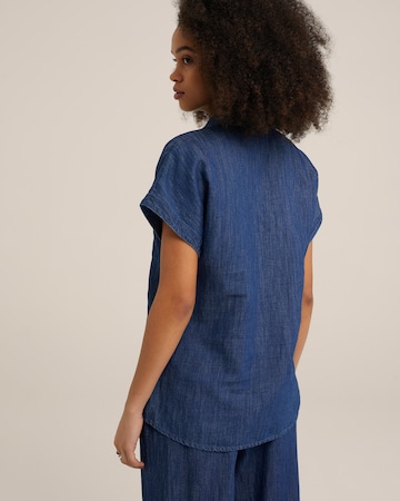 WE Fashion Bluse in Blau