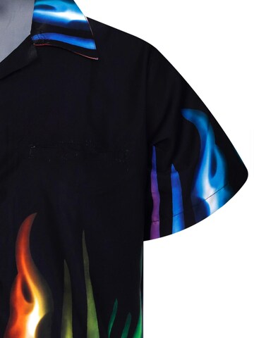 King Kameha Shirt 'Flames' in Mischfarben