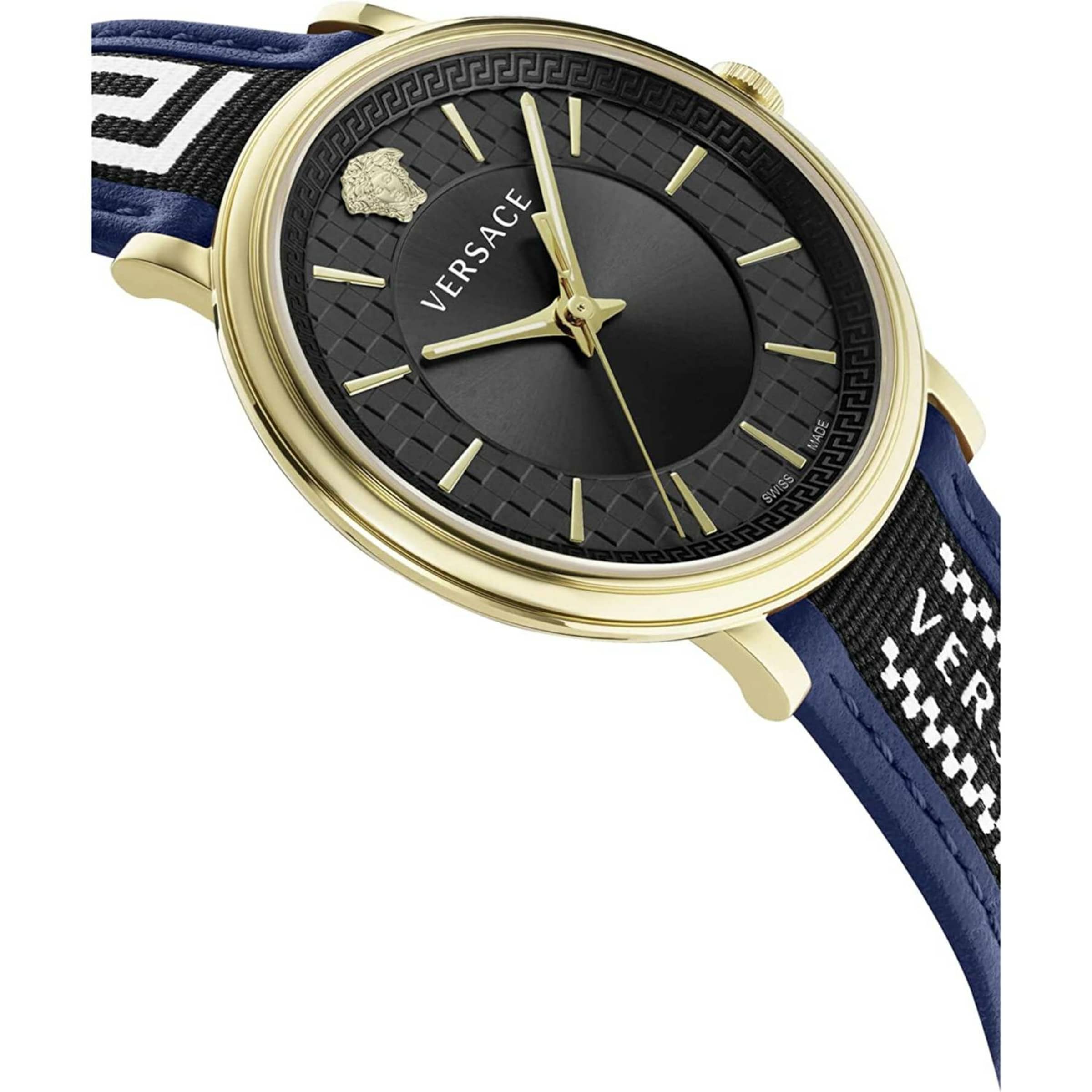 VERSACE Analog Watch 'V-Circle' in Blue