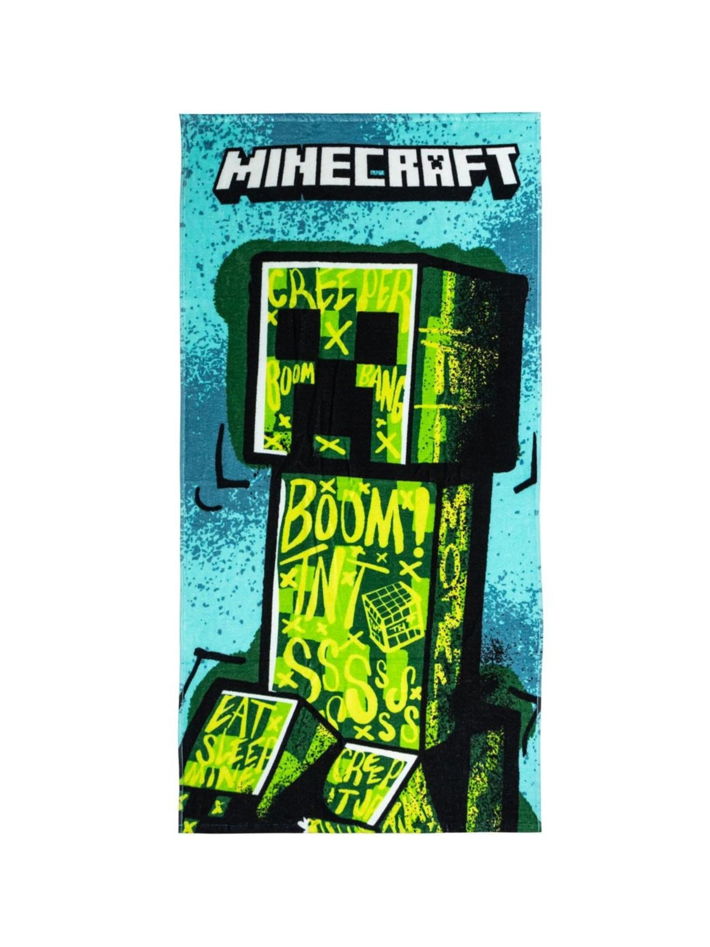 DISNEY Beach Towel 'Minecraft Handtuch' in Green: front