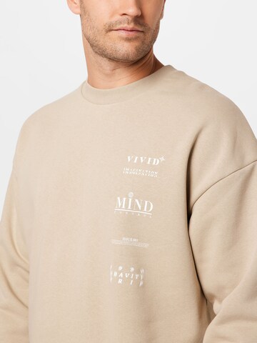 JACK & JONES Sweatshirt 'MIND' i beige