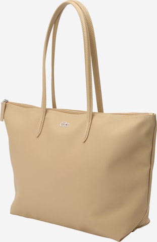LACOSTE Shoppingväska 'Concept' i brun: framsida