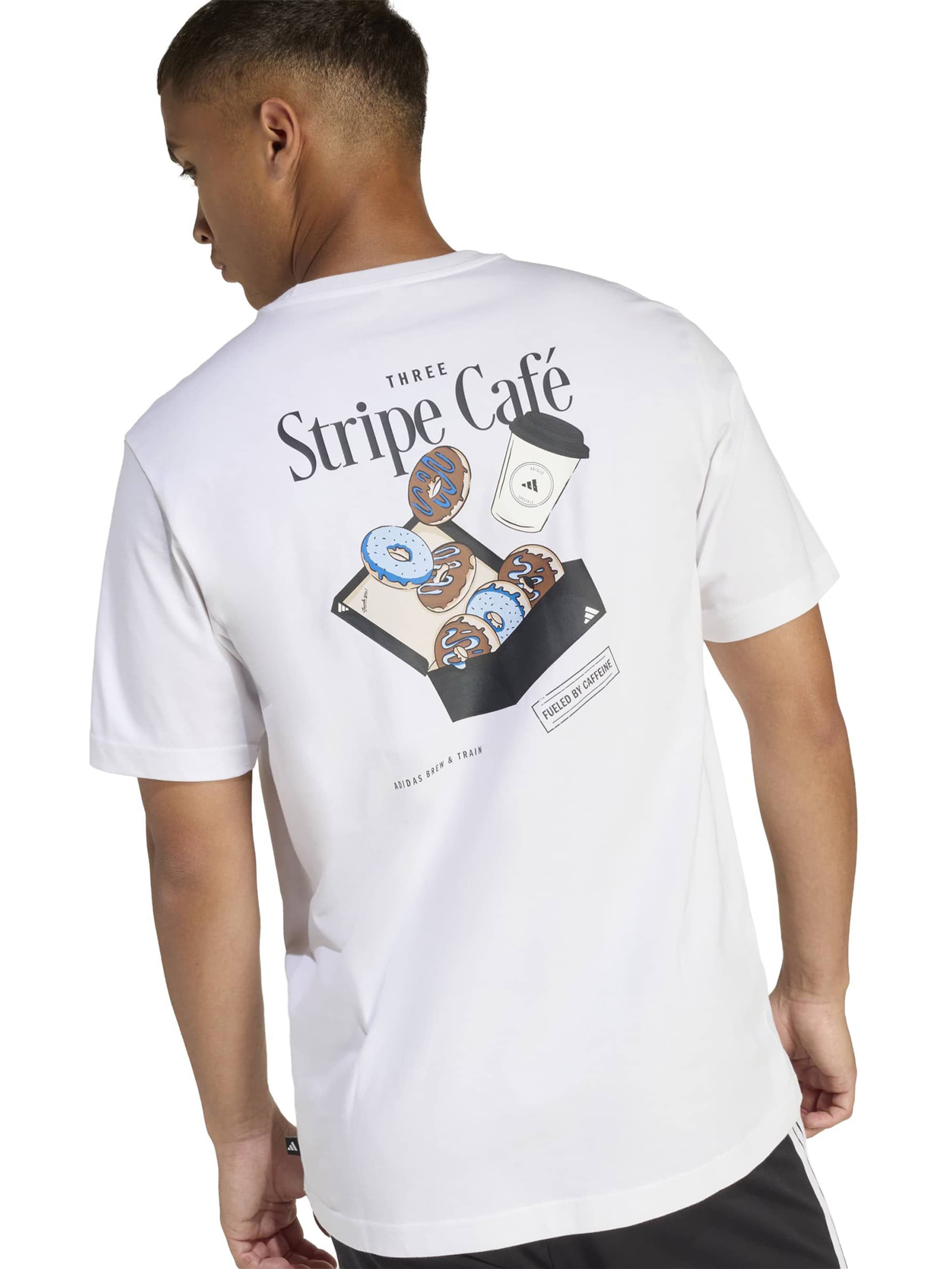 ADIDAS SPORTSWEAR Performance shirt 'DONUT BOX' in White