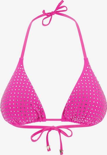 GUESS Bikinitop in pink / fuchsia / silber, Produktansicht