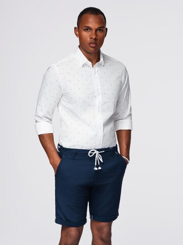 Chemise 'OM-SHCS-0156' Ombre en blanc : devant