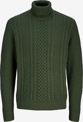 JACK & JONES Свитер 'PAUL' в Зеленый: спереди