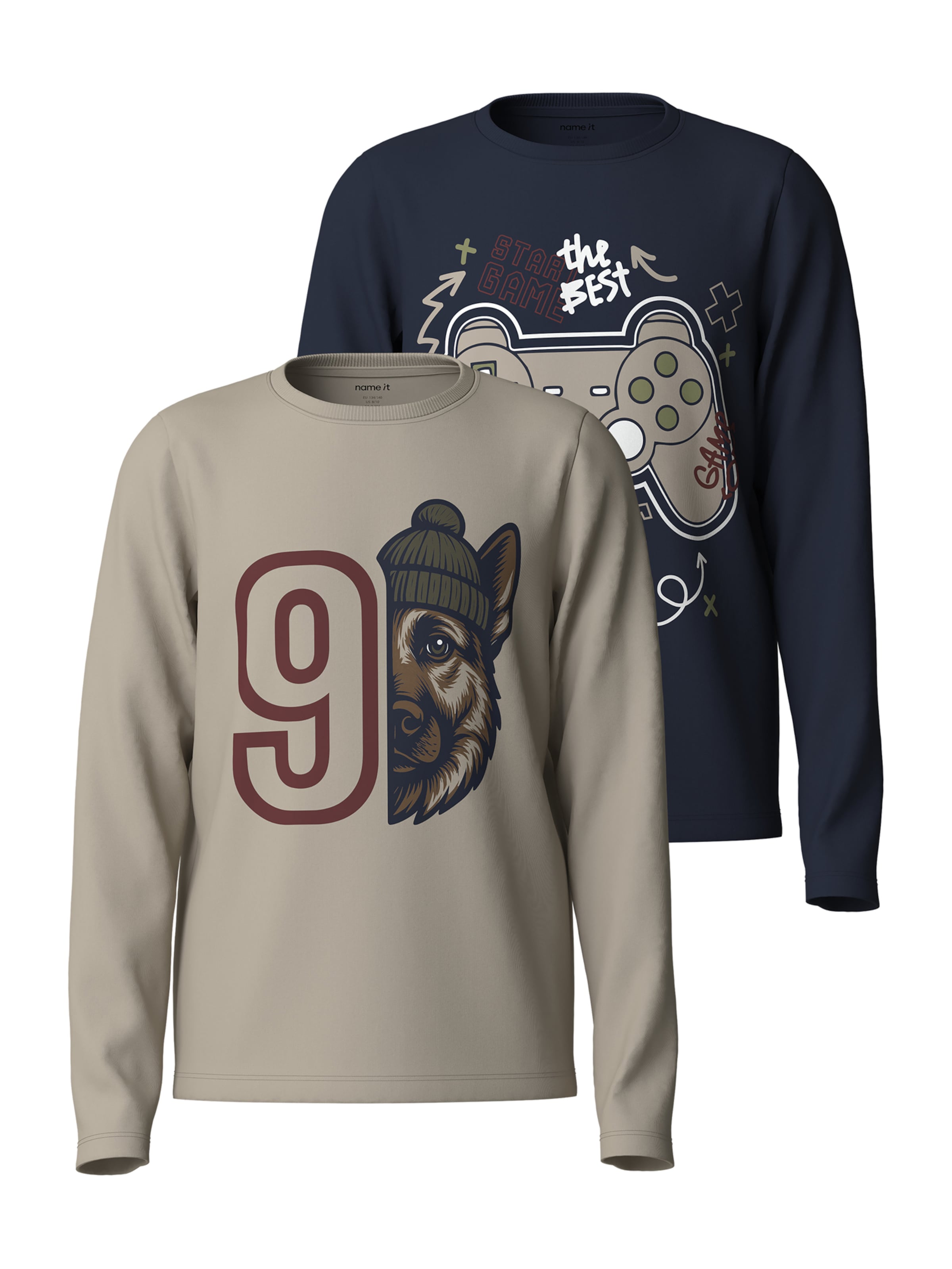 NAME IT - Camiseta 'NKMVUX' en beige: frente