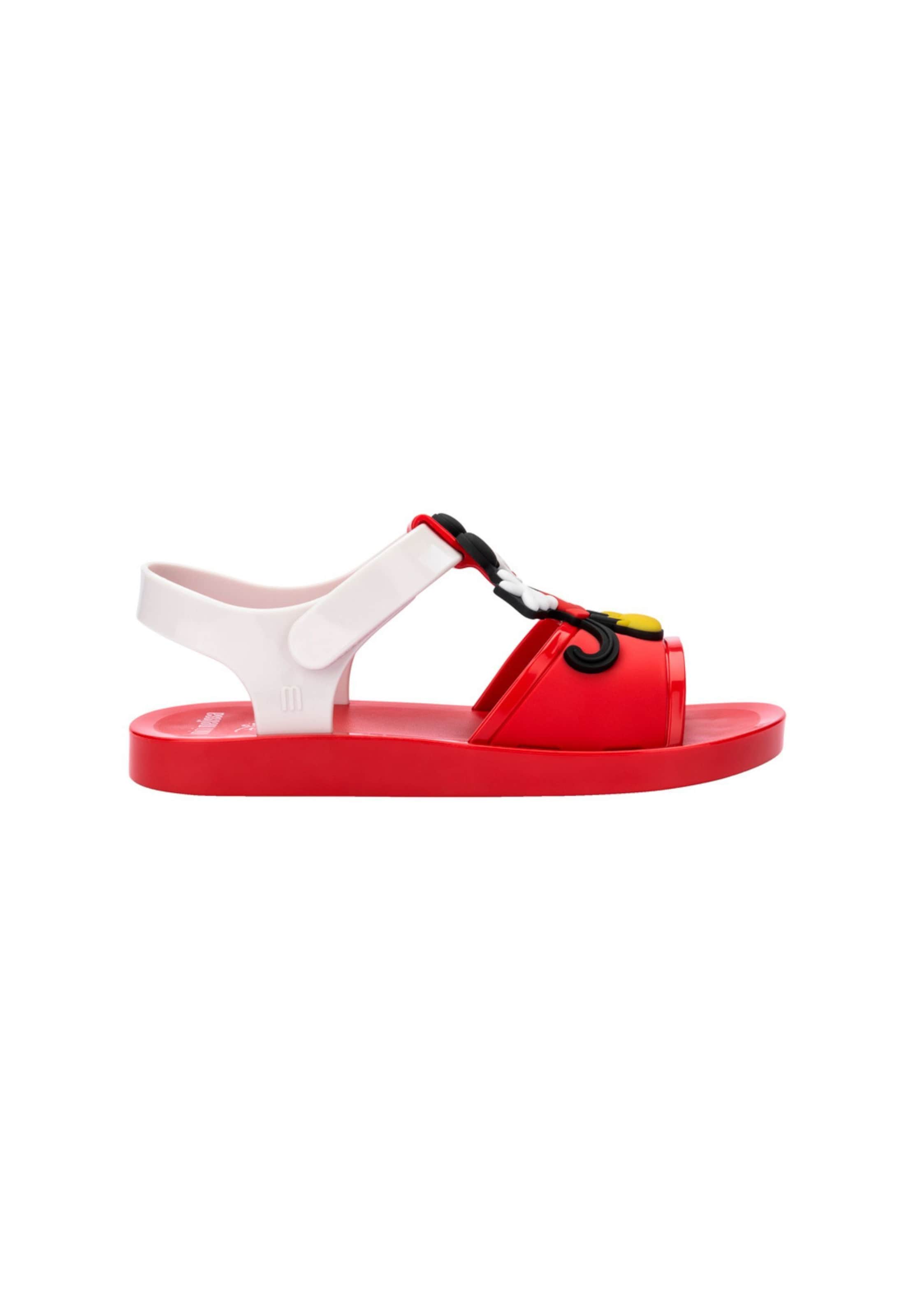 MELISSA Sandalen 'The Mini Melissa Play x Mickey And Minnie' in Rood: voorkant