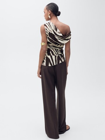 MANGO T-shirt 'ZEBRI' i beige