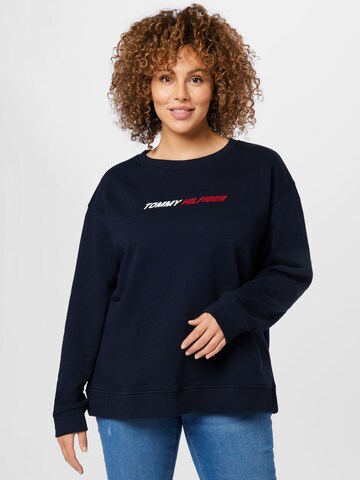 Tommy Hilfiger Curve Sweatshirt in Blue: front