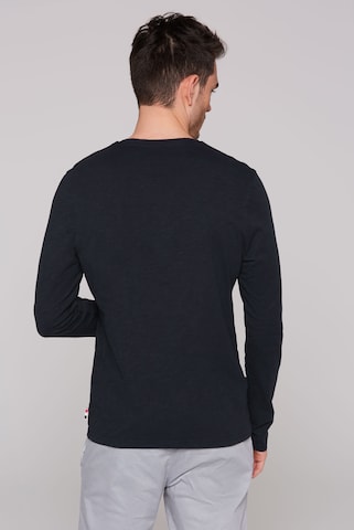 CMPD Longsleeve mit V-Neck in Blau
