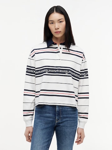 T-shirt Tommy Jeans en blanc : devant
