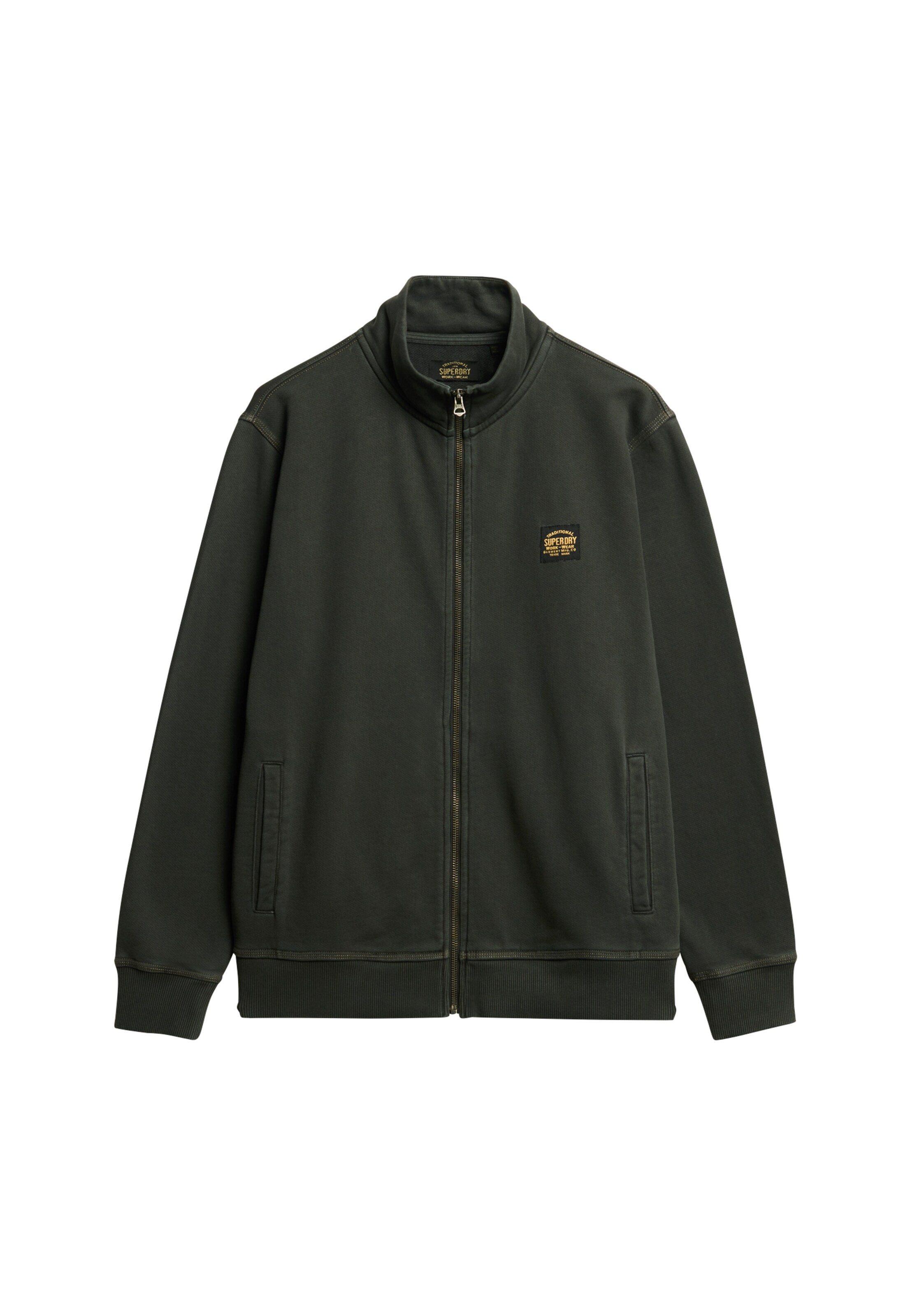 Superdry Sweatvest in Zwart: voorkant